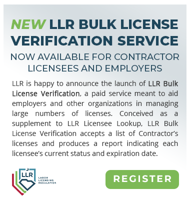 LLR Bulk License Verification